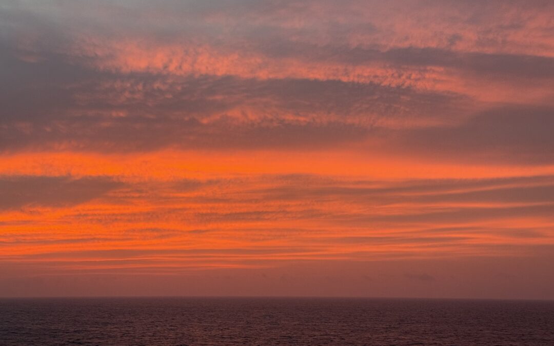 Druckbetankung durch stark verkürzten Sonnenuntergang (8. Seetag)